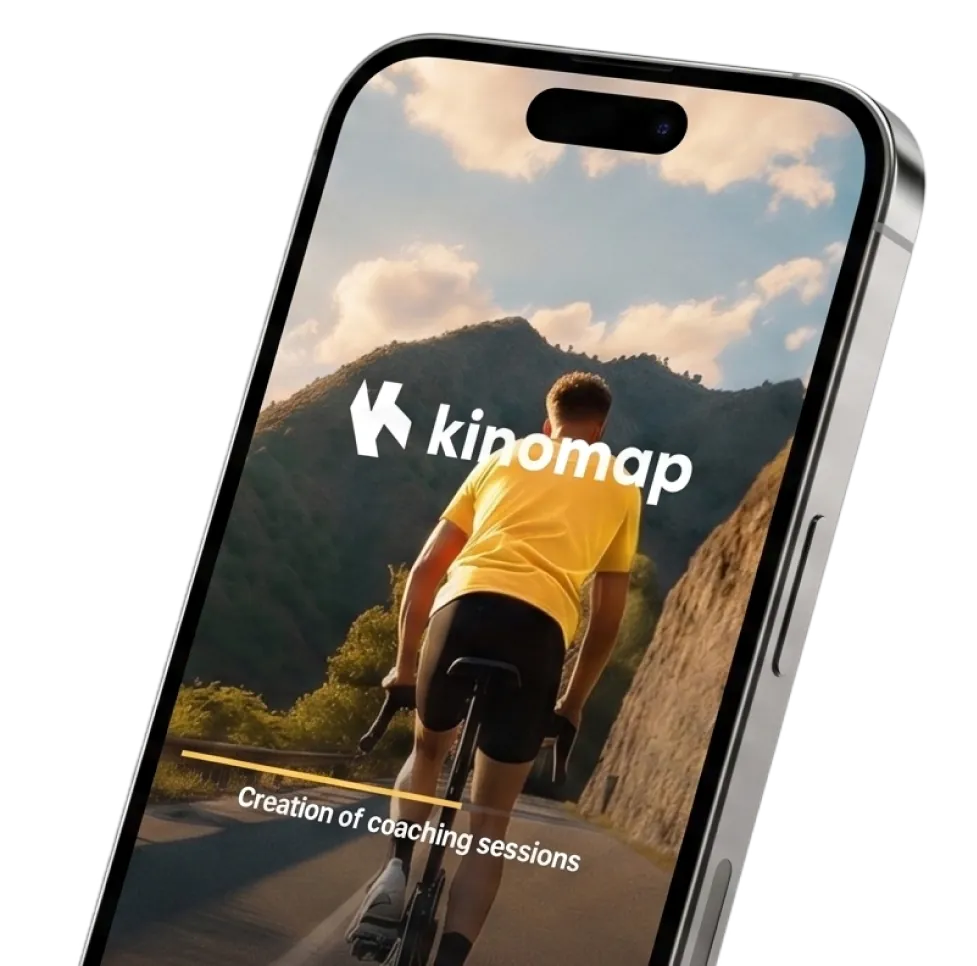 Приложение Kinomap на смартфоне